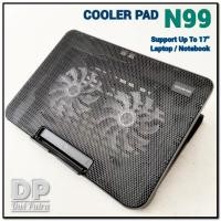 ราคา COOLING PAD N99 USB BLUE LED SILENT DOUBLE FAN ERGOSTAND / COOLER PAD LAPTOP NOTEBOOK COOLING (27565241495)