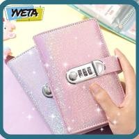 ราคา YVETA 100 Envelope Challenge Binder, Reusable Laser Cover Saving Money Notebook, หนาพร้อมรหัสผ่านล็อคกันน้ํา PU หนัง Budget Saving Book (43557607130)