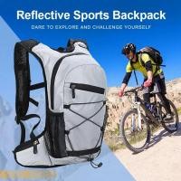 ราคา ！#@Reflective Sport Backpack Self Outdoor Hiking Bag Easy To Carry Backpack Sports Motorcycle Cycling Camping Bag With W (24953300894)