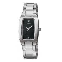ราคา Casio Standard นาฬิกาข้อมือผู้หญิง สีเงิน สายสแตนเลส รุ่น LTP-1165A-1C2 (ดำ) (318462575)