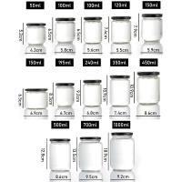 ราคา ROUND GLASS JAR (R) และ HEXAGON (H) // GLASS JAR PLAIN GLASS JAR, ALUMINIUM LID // (55756183397)