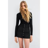 ราคา Zra BUTTONED MINI SKIRT WITH FRONT POCKETS (3102847818)