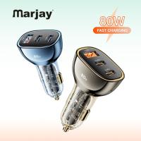 ราคา เครื่องชาร์จในรถยนต์ 3 พอร์ต 90W ชาร์จเร็ว PD QC3.0 USB Type-C (27305417712)