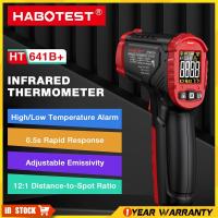 ราคา Habotest HT641 เครื่องวัดอุณหภูมิอินฟราเรด Non-Touch Temperature Sensor Scanner LCD Digital Handheld อุณหภูมิความร้อนปืนสําหรับทําอาหารอุตสาหกรรม -50℃~600℃ (29476659666)