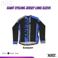 ราคา เสื้อปั่นจักรยาน GIANT Cycling Jersey Long Sleeve สี Black and Navy (21590214467)