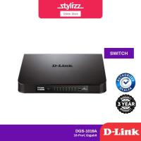 ราคา D-Link DGS-1016A 16 Port 10/100/1000 Gigabit Desktop Ethernet Network LAN Switch (22543444612)