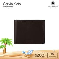 ราคา CALVIN KLEIN กระเป๋าสตางค์ผู้ชายหนังแท้ Bi-Fold Wallet รุ่น 4D1012G BAY - สีดำ (29573792443)