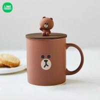 ราคา พร้อมส่ง✅ LINE FRIENDS Cover Mug แก้วมัคเซรามิกไลน์เฟรนด์ พร้อมฝาซิลิโคน (16995126533)