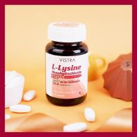 ราคา VISTRA L-Lysine Monohydrochloride 750mg 30tab ( วิสตร้า แอล-ไลซีน 750 mg 30 เม็ด ) (2253024053)