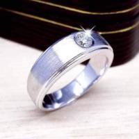 ราคา งานสั่งทำ แหวนทองคำขาวฝังเพชร10ตัง+ใบประกัน (1386373292)