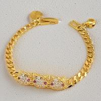 ราคา ฮ่องกงเด็กโซ่สร้อยข้อมือ18เคเครื่องประดับทองไทเทเนียมแฟชั่นเกาหลีรุ่นเครื่องประดับเหรียญเก่า (40205707428)