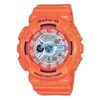 ราคา Casio Baby-G นาฬิกาข้อมือผู้หญิง สายเรซิ่น รุ่น BA-110SN-4A (สีส้ม) (295578705)