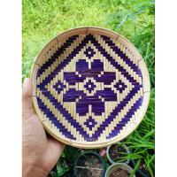 ราคา กระด้งสี กระด้งตกแต่ง♥️กระด้งลายสี♥️ขนาดกว้าง6นิ้ว8นิ้ว (27816700663)