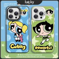 ราคา Lucky Star POWERPUFF GIRLS เคสโทรศัพท์มือถือTPU คส ไอโฟน 16/15/11 ใหม่ 13 14promax หญิง pro สองชั้น คส ไอโฟน12 เคส (28871012095)