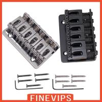 ราคา [Finevips] Tremolo Guitar Bridge 6 Strings ชิ้นส่วนกีตาร์ระบบ Tremolo สําหรับกีตาร์ไฟฟ้า (47706178355)