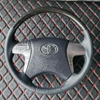 ราคา พวงมาลัย Fortuner 14 หนังดำ ลายไม้ดำ ใหม่ แท้100% (18391573106)