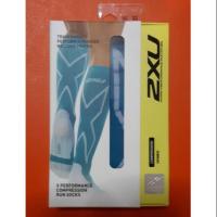 ราคา ถุงเท้ารัดกล้ามเนื้อ 2XU สีฟ้า-ขาว size L ใหม่พร้อมกล่อง แท้100% ส่งฟรีems (1246896653)