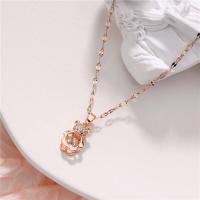 ราคา [Mjoy8]18kgp Dazzling Zirconia หิน Sweetie Bear โซ่สั้น (17797559300)