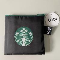 ราคา Starbucks LOQI Coffee Text Bag Light Reusable Foldable Pouch Carry 20Kg กระเป๋าถุงผ้าพับเก็บได้สตาร์บัค ของแท้ พร้อมส่ง! (20634898849)