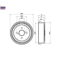 ราคา จานเรคหลัง TOYOTA COROLLA โดเรม่อน EE90 AE92 CORONA AT171 1987-1992 ดรัมเรค RKK /ชิ้น (41021243726)