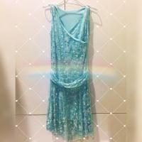 ราคา [พร้อมส่ง]ชุดราตรีสั้นสีฟ้า ชุดราตรีสีฟ้ามือสอง ชุดเต้นลีลาศสีฟ้า เดรสวินเทจสีฟ้า เดรสราตรีสีฟ้าพลาสเทล (1925997258)