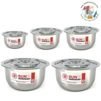 ราคา (1ใบ)หม้อแขกสเตนเลส ตราพระอาทิตย์ หม้อหุงต้ม ( มีให้เลือก14/18/22/26/30 CM ) (44902372144)