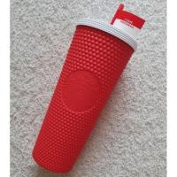 ราคา MERAH Starbucks White Red Studded Tumbler (19083921528)