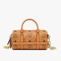 ราคา MCM *Used like new*กระเป๋า Boston ลาย Visetos ขนาด - Mini สี - สีน้ำตาลคอนยัค | COGNACของเเท้มือสอง (18559633993)
