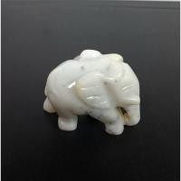 ราคา หยกสีขาวแกะลายรูปช้าง 354.05 กะรัต (4875) (41477863193)