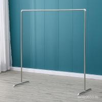 ราคา ชั้นเก็บของไม้แขวนเสื้อกลางแจ้งไม้แขวนเสื้อในร่มชั้นเดียวชั้นวางผ้านวมยาวสุดชุบสังกะสีท่อเหล็กระเบียงที่เรียบง่ายราวตากผ้า จีพี39 (56253948455)