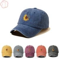 ราคา Mioshop Dad Trucker Hat, Sunflower Pattern Soft Cotton Baseball Cap, Casual Adjustable Washed Denim Sun Hat (26833046017)