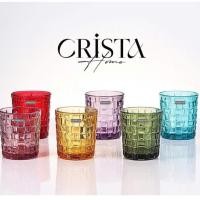 ราคา ชุดถ้วยแก้วลายตารางหมากรุก CRISTA HOME 6 ชิ้น 280ml ของขวัญธุรกิจ: คอลเลกชัน 60201 (54703308877)