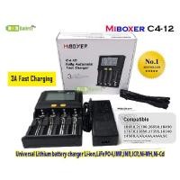 ราคา [พร้อมส่ง] 3A ทุกช่อง เครื่องชาร์จเร็ว Miboxer C4-12/C4 Plus Universal Smart Battery Charger Super Fast Battery Charger (12126717606)