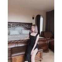 ราคา Thesky_style เดรสยาวผ่าหน้า ผ้าร่องไหมพรม (12227921160)