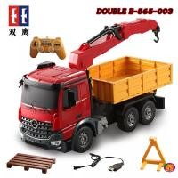 ราคา รถเครนบังคับวิทยุ MERCEDES-BENZ AROCS TRUCK บังคับได้เสมือนจริง อัตราส่วน 1:20 - Double E- E656-003_รถเครนหัวแดง (12212815594)