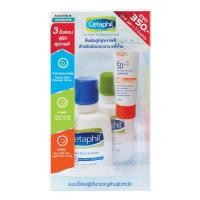 ราคา CETAPHIL เซตาฟิลเซ็ทดูแลและฟื้นฟูผิว (คลีนเซอร์59มล. + โลชั่น59มล. + กันแดด SPF50+ 10มล.) (6286427572)