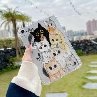 ราคา เคสแท็บเล็ต TPU ใสแบบนิ่ม For Samsung Galaxy Tab A9+ S6 Lite S10 FE S9 FE Plus A9 A11 Plus A8 S7 S8 อะคริลิก เคสหลังใส (48155897689)