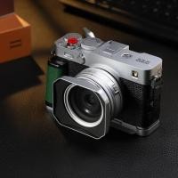 ราคา Haoge Squaret เลนส์โลหะสําหรับเลนส์ Fujifilm XF23mm F2.8 & Fuji XF27mmF2.8 R WR ,พร้อมฝาครอบโลหะบน XE5 Cemera Body Silver (53255014880)