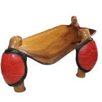 ราคา ถาดไม้แกะสลักรูปตะพาบน้ำ ถาดเสริฟ ถาดใส่ผลไม้ ถาดเอนกประสงค์สี่เหลี่ยมใหญ่ กว้าง 8* ยาว 14 นิ้ว สีสันสวยงาม แข็งแรง (18473265116)