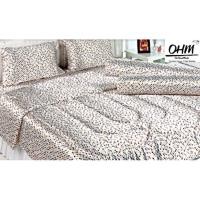 ราคา OHM ผ้านวมคู่ 70 นิ้ว x 90 นิ้ว ผ้าซาตินแท้ 330 เส้น (พื้นขาว ลายจุดหลากสี) (904878122)