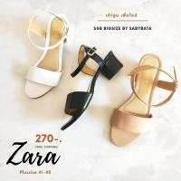ราคา ❣️ ❣️ รองเท้าไซส์ใหญ่ 41-45 ♥️ ซาร่า รัดส้น ส้นสูง 2 นิ้ว ♥️ หน้ากว้าง หนังนิ่ม Bigsize sara (10110653483)