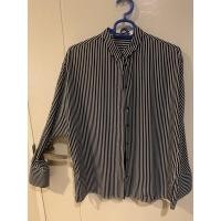 ราคา (Used) เสื้อ Mango แท้ 100% จาก shop size M สีขาวดำ ลายทาง แขนยาว (12011288108)