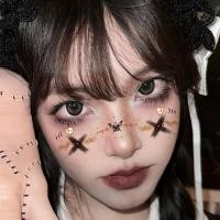 ราคา 10ชิ้นค้างคาวแวมไพร์ฮาโลวีนกระปลอมสติกเกอร์สักชั่วคราวสำหรับการแต่งหน้างานปาร์ตี้ (47355629541)