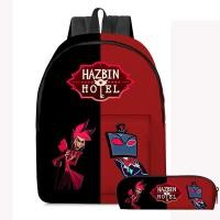 ราคา Hells Inn รอบพิมพ์กระเป๋านักเรียนเด็ก 16 นิ้วกระเป๋าเป้สะพายหลังเด็กชาย/หญิงกล่องดินสอชุดสองชิ้น (52953877215)
