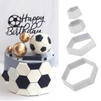 ราคา ฟุตบอล เชื้อรา หกเหลี่ยมพลาสติกตัดแม่พิมพ์พลิกน้ําตาลบิสกิต/ช็อคโกแลตพิมพ์กดแม่พิมพ์เค้กสร้างเครื่องมืออบ (40909382614)