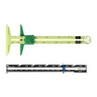 ราคา KIN จักรเย็บผ้าวัดจักรเย็บผ้าเครื่องมือ 5 in 1 เกจ์วัดเลื่อนวัดไม้บรรทัดเย็บผ้าเครื่องมือผ้า Quilting ไม้บรรทัดสําหรับ Knitti (51206903787)