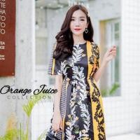 ราคา เดรสยาวลายดอก งานป้าย Orange Juice ไซส์ M มือ 1 ป้ายห้อย (6458633193)