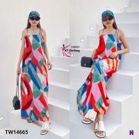 ราคา เดรสไปทะเล เดรสใส่ไปทะเล ชุดเดรสยาวเที่ยวทะเล พร้อมส่ง (15501581686)