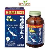 ราคา ORIHIRO Squalene Deep Sea Shark Liver Oil น้ำมันตับปลาฉลาม น้ำลึก 99.6% 360เม็ด (7153121223)