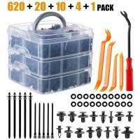 ราคา 【COD】หมุดพลาสติกรถยนต์ 620PCS หมุดกิ๊บล็อค หมุดกิ๊บล็อคกันชน หมุดพลาสติก กิ๊บล็อครถยนต์หมุดยึดพลาสติก (28885229687)